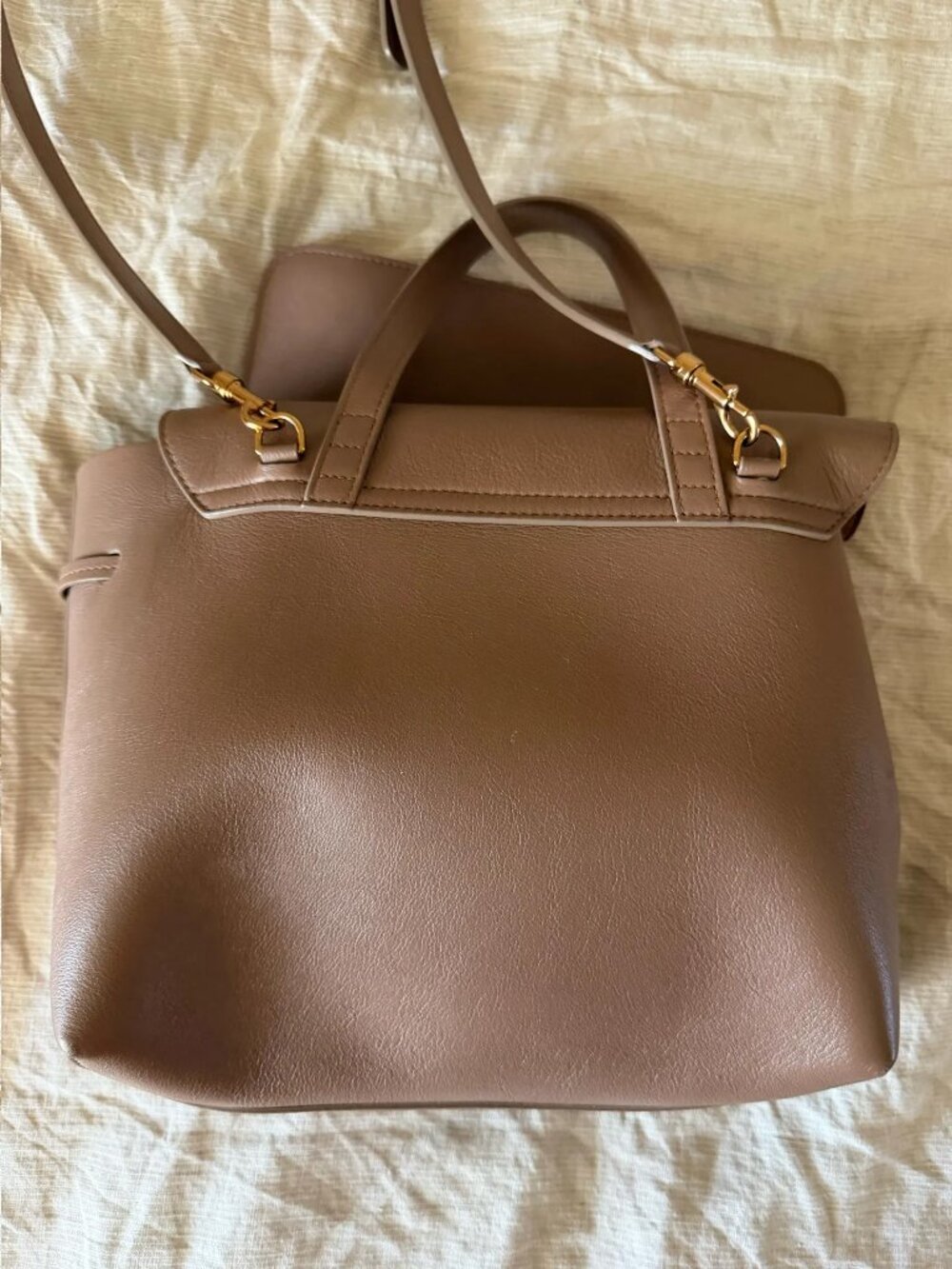 Soft Lady Bag in Biscotto - Picture 4 of 6